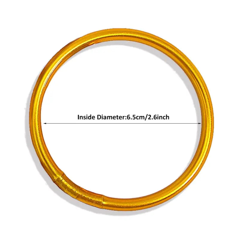 Buddhist Bangle Bracelets 7 Pack Set - Silicone Multi-Layer Stackable Wristbands | Buddhive