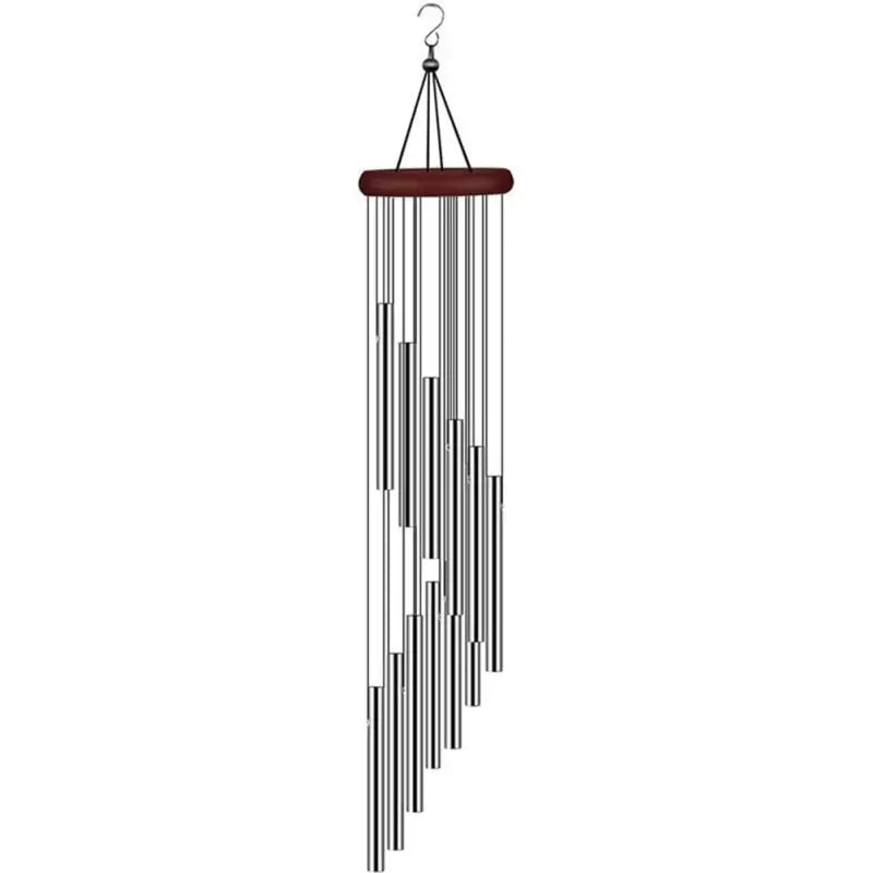 Wind Chime 12 Tubes - Feng Shui Outdoor Garden Chime - Harmonic Piano Sound | Buddhive
