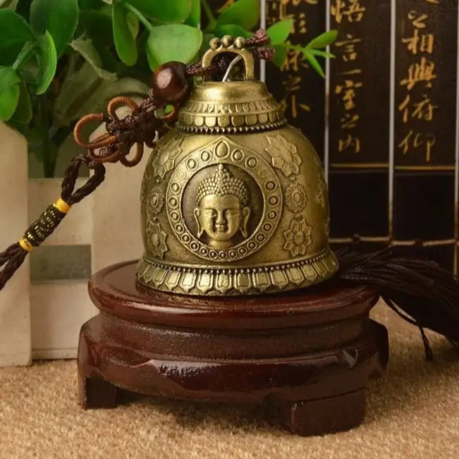 Tibetan Wind Chime Bell - Brass Feng Shui Bell for Home & Meditation | Buddhive