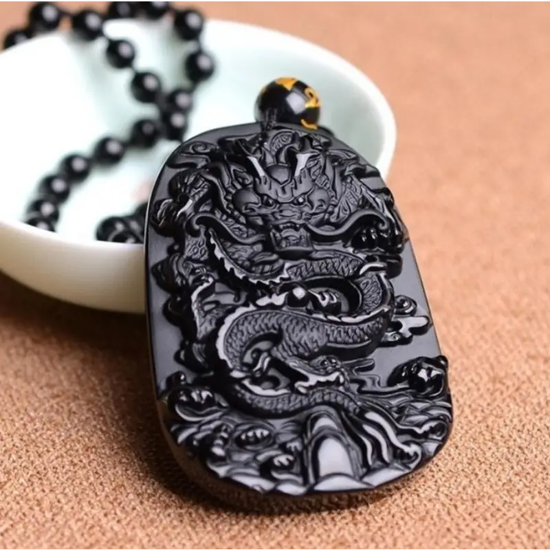 Buddhist Dragon Necklace Natural Stone Pendant - Handcrafted Spiritual Jewelry | Buddhive