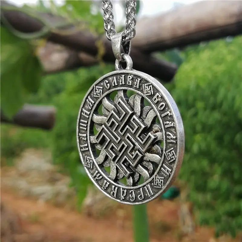 Buddhist Swastika Necklace - Sacred Symbol Pendant - Spiritual Jewelry for Good Fortune | Buddhive