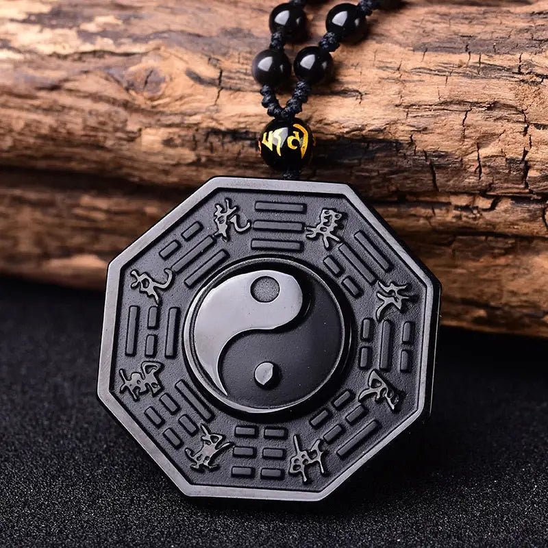 Yin Yang Necklace Black Sterling Silver Pendant - Buddhist Harmony Jewelry | Buddhive