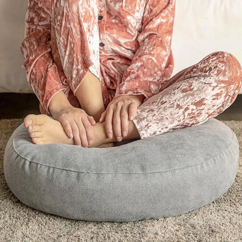 Meditation Cushion Comfort - Cotton Kapok Filled Zafu Pillow for Yoga & Meditation | Buddhive