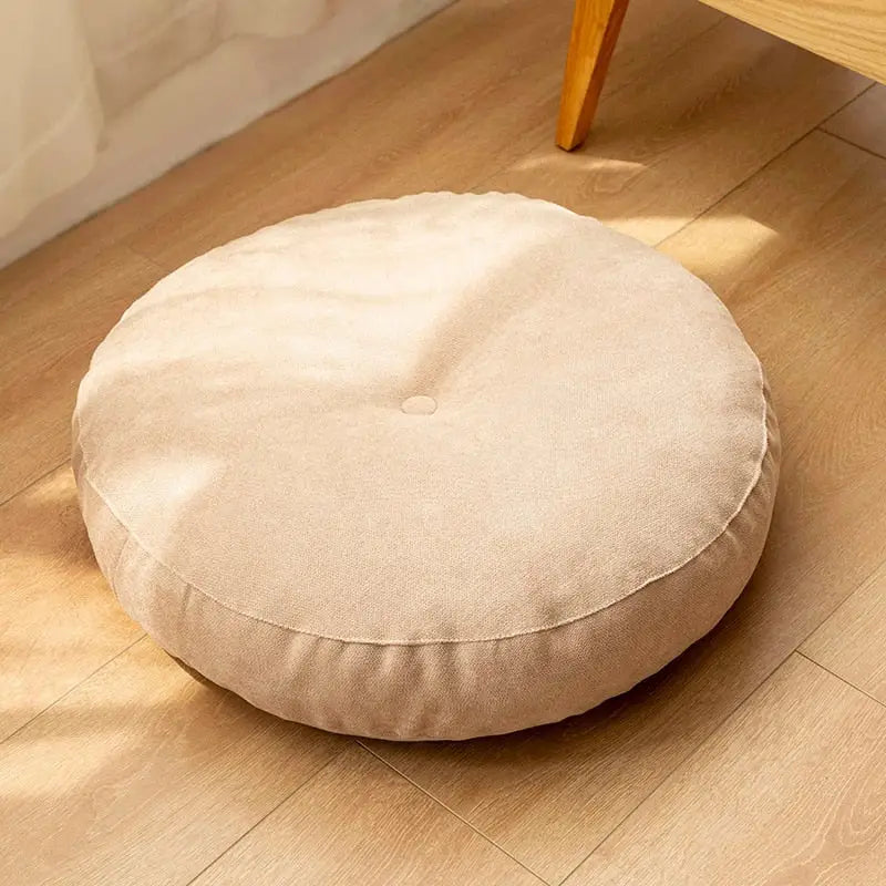Meditation Cushion Comfort - Cotton Kapok Filled Zafu Pillow for Yoga & Meditation | Buddhive