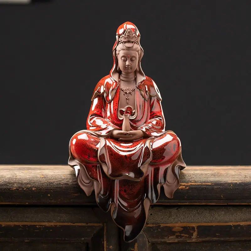 Bodhisattva Incense Waterfall Fountain - Backflow Burner with Zen Cascade Effect | Buddhive