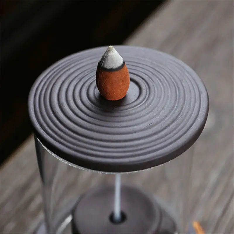Incense Waterfall Fountain Ceramic Backflow Burner - Lucky Charm Zen Decor | Buddhive