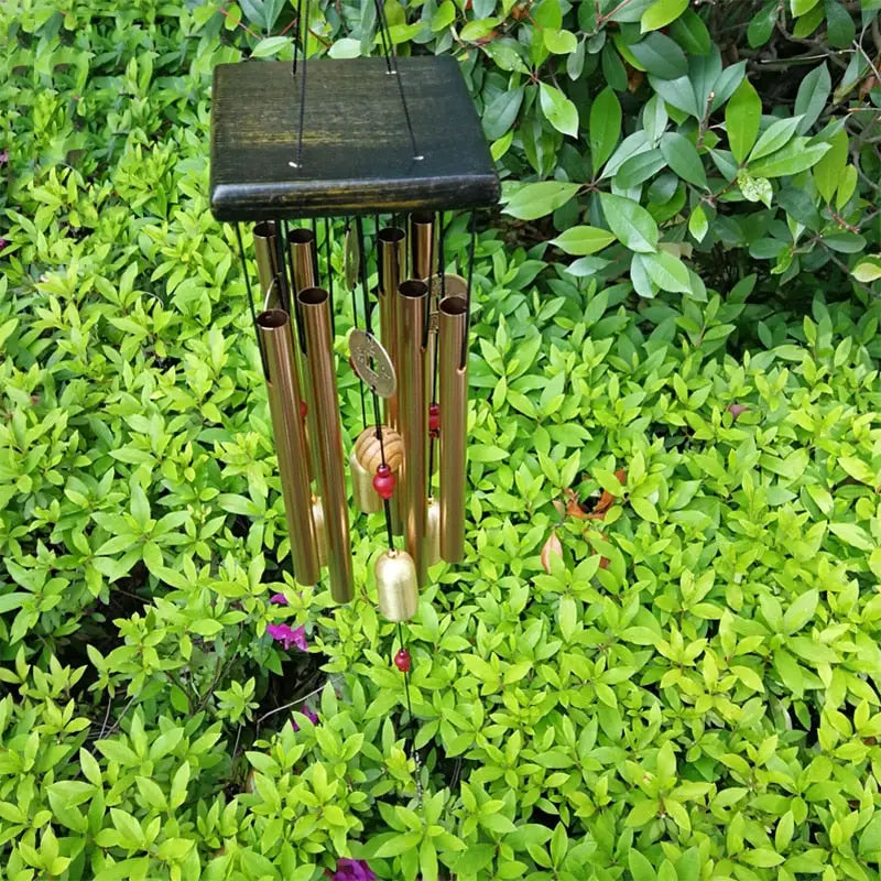 Wind Chimes Metal Outdoor - 25 Inch Feng Shui Garden Chime for Meditation & Zen Decor | Buddhive