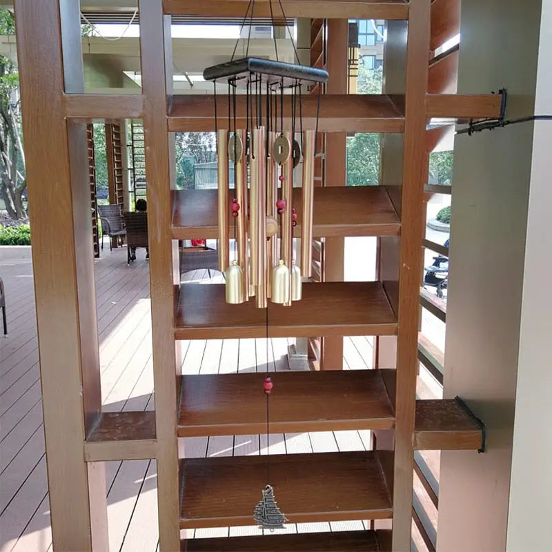 Wind Chimes Metal Outdoor - 25 Inch Feng Shui Garden Chime for Meditation & Zen Decor | Buddhive