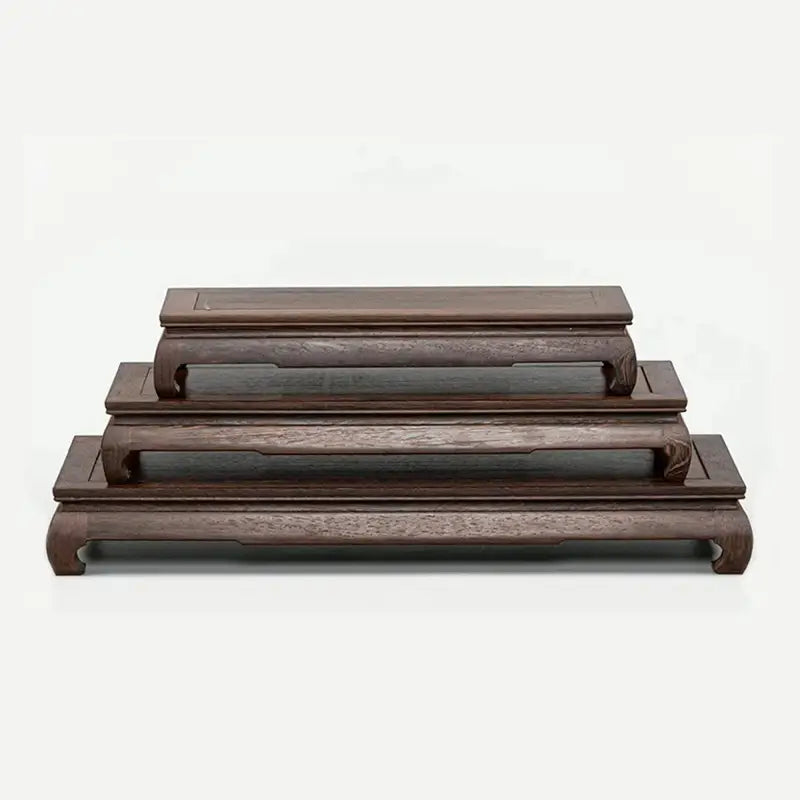 Meditation Altar Tray Large Wenge Wood - Handcrafted USA Buddhist Altar Decor | Buddhive