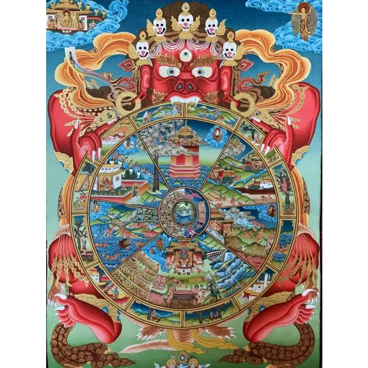 Thangka Painting Buddhist Wall Art - Authentic Tibetan Spiritual Decor | Buddhive