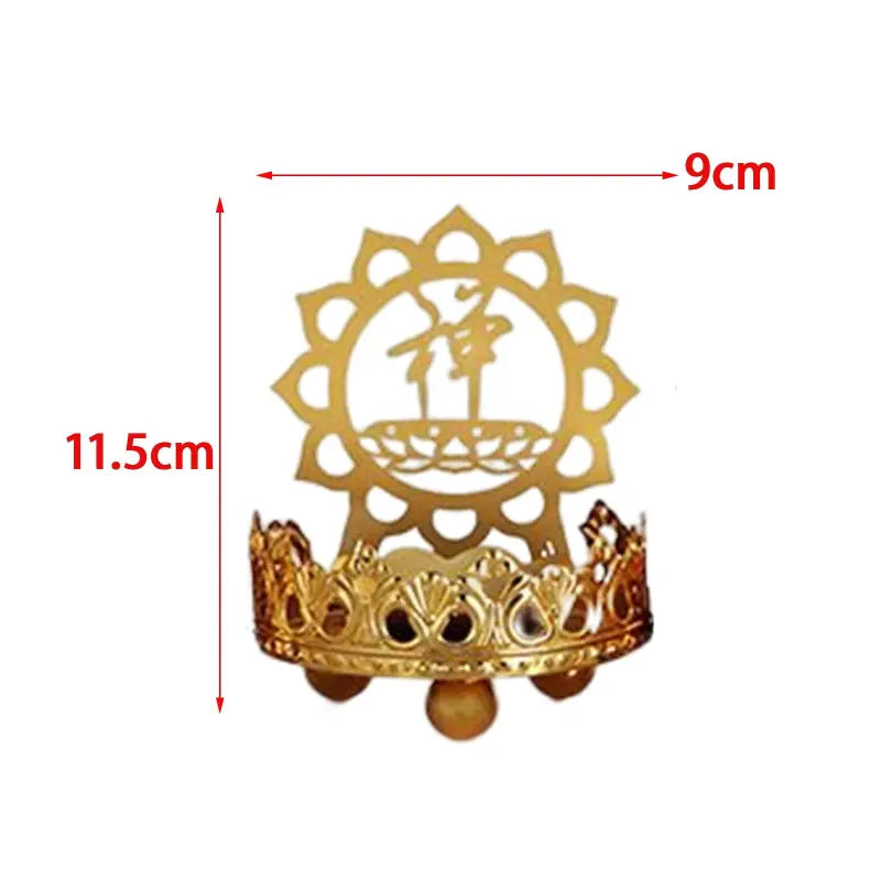 Buddha Oil Lamp - Traditional Brass Meditation Lantern for Altar & Home Decor | Buddhive
