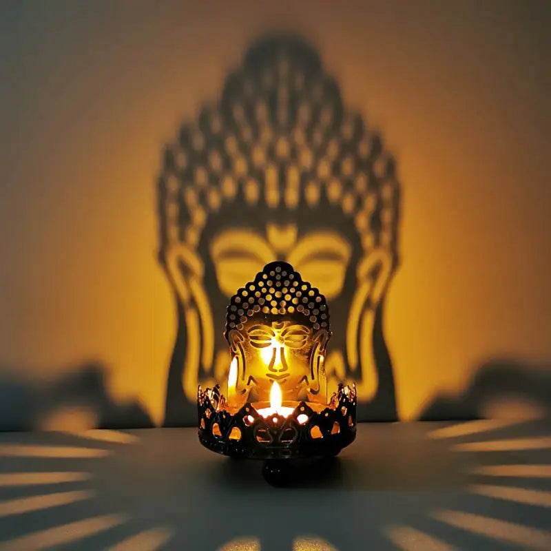 Buddha Oil Lamp - Traditional Brass Meditation Lantern for Altar & Home Decor | Buddhive
