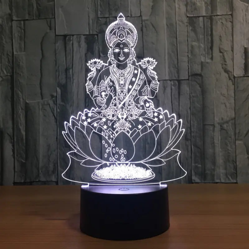 Buddha Lotus Lamp LED Color Changing - Zen Meditation Night Light Decor | Buddhive