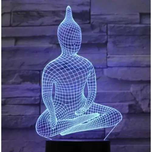 Buddha Lotus Lamp LED Color Changing - Zen Meditation Night Light Decor | Buddhive