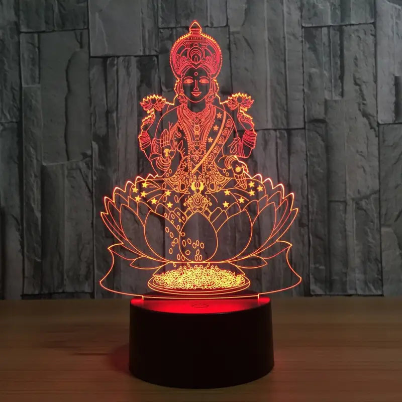 Buddha Lotus Lamp LED Color Changing - Zen Meditation Night Light Decor | Buddhive