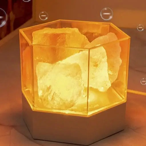 Salt Lamp Himalayan Crystal Natural Air Purifying Light - Zen Decor & Wellness | Buddhive