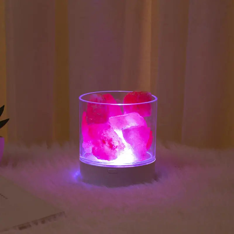 Salt Lamp Himalayan Crystal Natural Air Purifying Light - Zen Decor & Wellness | Buddhive