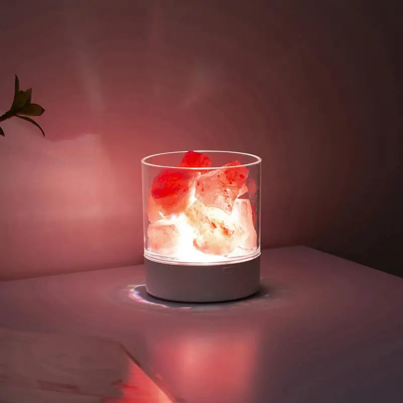 Salt Lamp Himalayan Crystal Natural Air Purifying Light - Zen Decor & Wellness | Buddhive