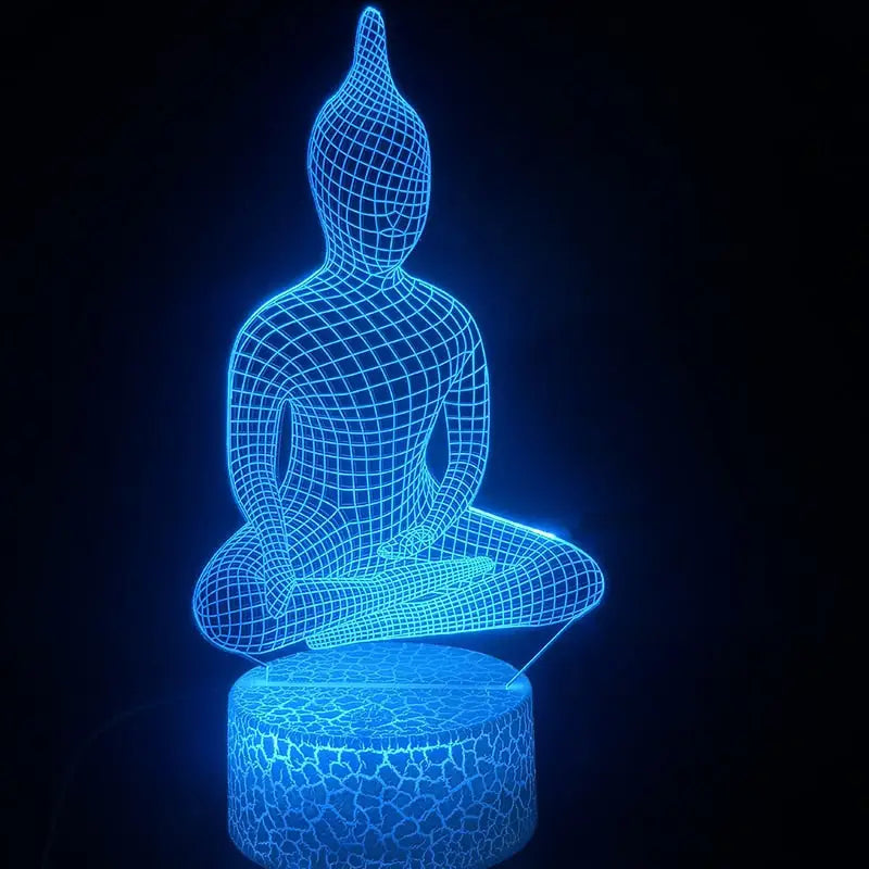 Buddha Bedside Lamp LED Night Light - Zen Meditation Room Decor | Buddhive
