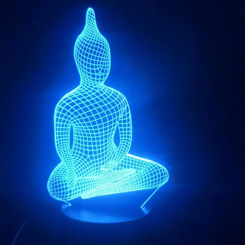 Buddha Bedside Lamp LED Night Light - Zen Meditation Room Decor | Buddhive