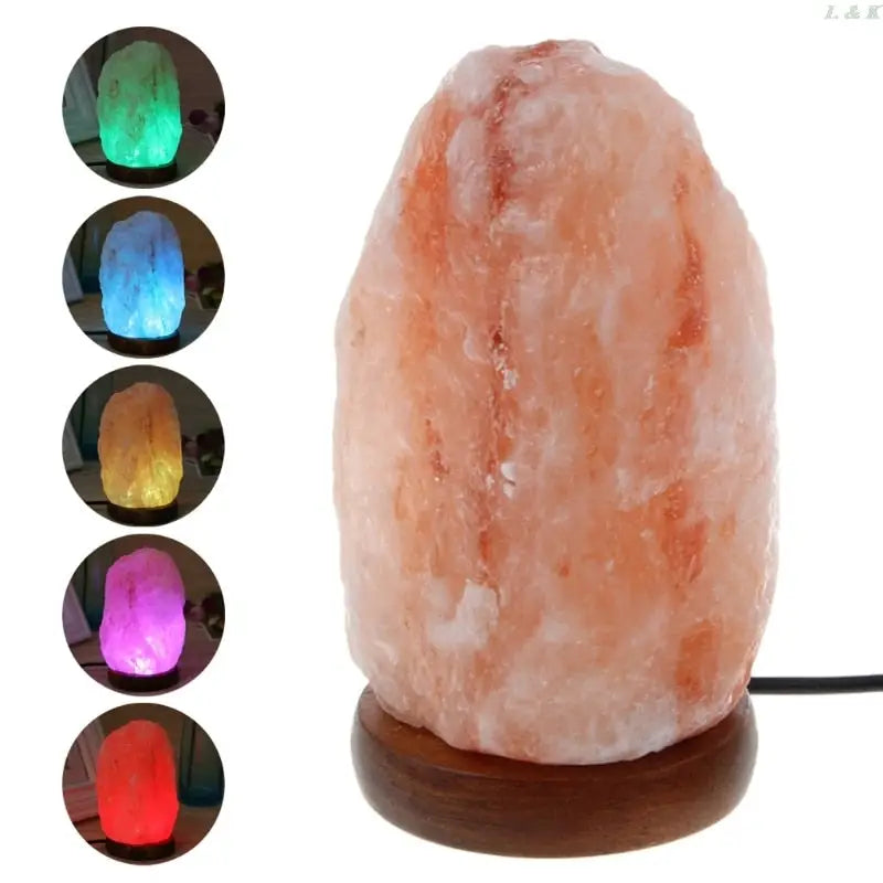 Himalayan Salt Lamp - Natural Hand-Carved Crystal Rock - Air Purifying & Ambient Glow | Buddhive