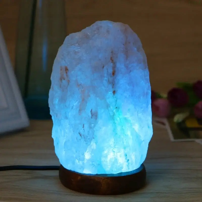 Himalayan Salt Lamp - Natural Hand-Carved Crystal Rock - Air Purifying & Ambient Glow | Buddhive