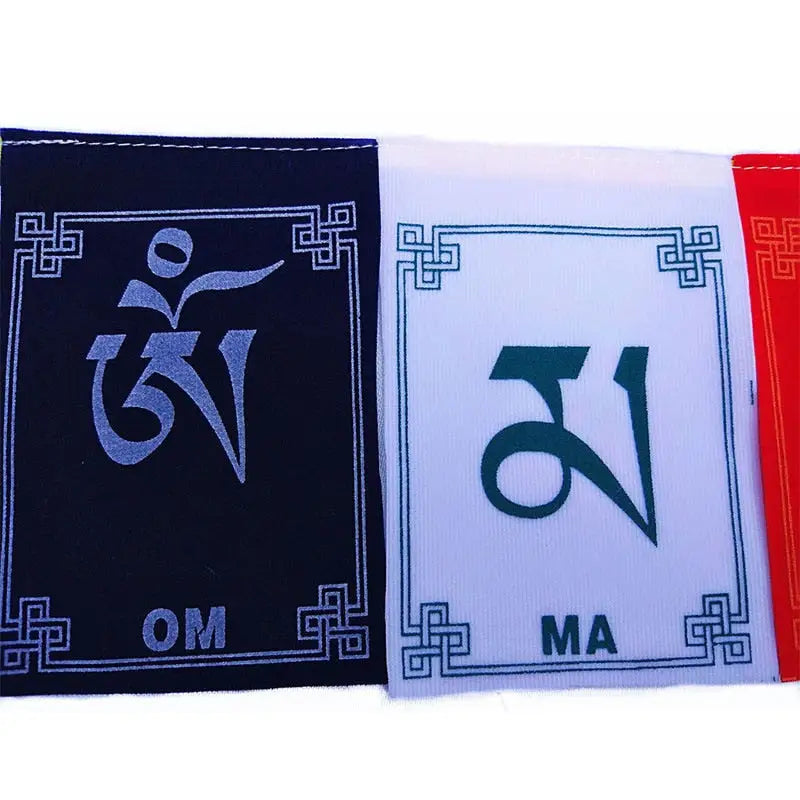 Tibetan Prayer Flags Mini Set - 10 Cotton Prayer Flags 4.4x3.3in - Buddhist Decor | Buddhive