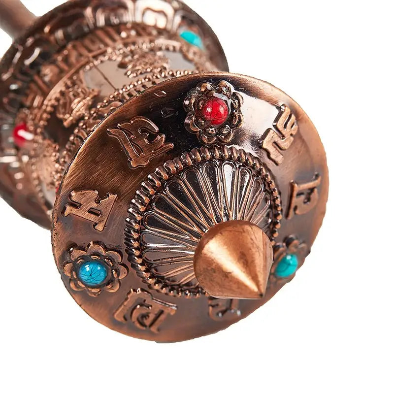 Tibetan Prayer Wheel - Handcrafted Buddhist Meditation Tool - Om Mani Padme Hum | Buddhive
