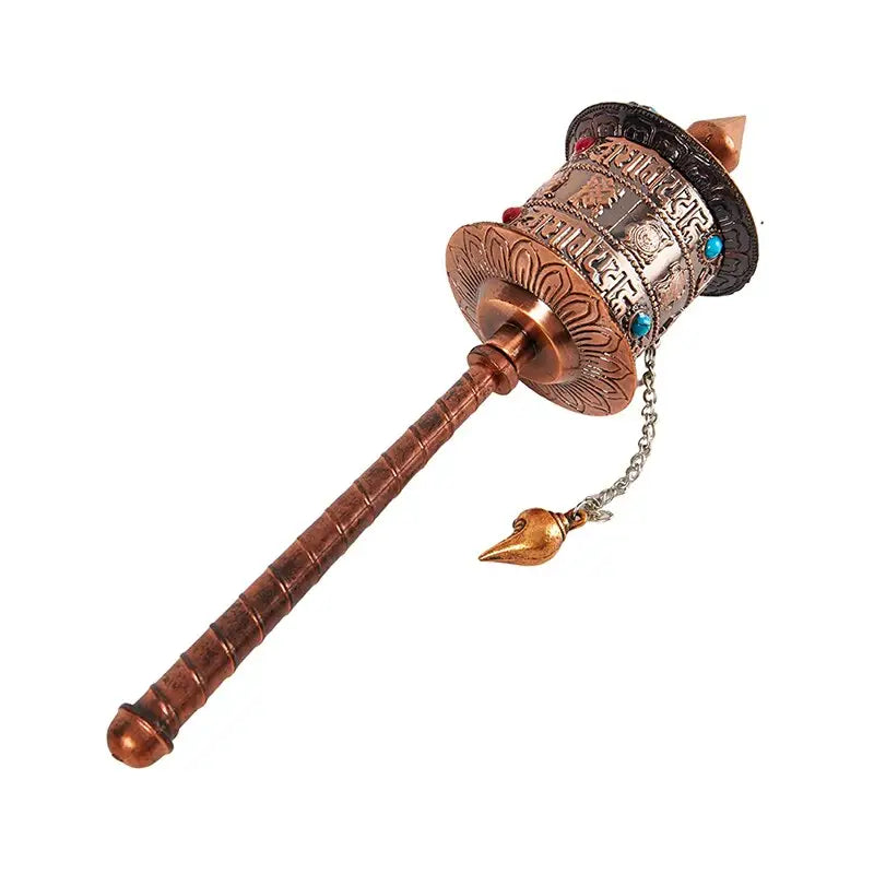 Tibetan Prayer Wheel - Handcrafted Buddhist Meditation Tool - Om Mani Padme Hum | Buddhive