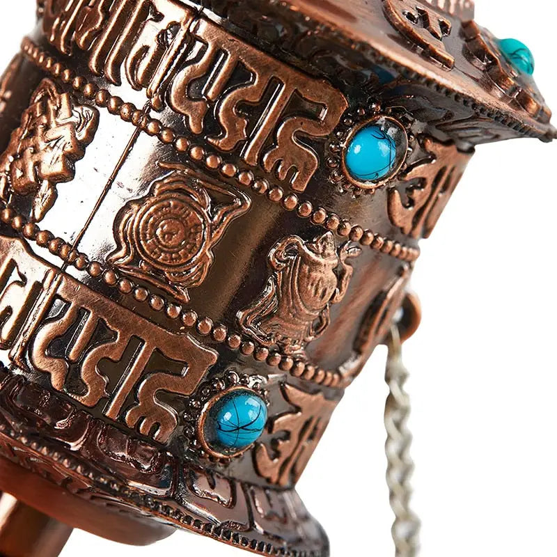 Tibetan Prayer Wheel - Handcrafted Buddhist Meditation Tool - Om Mani Padme Hum | Buddhive