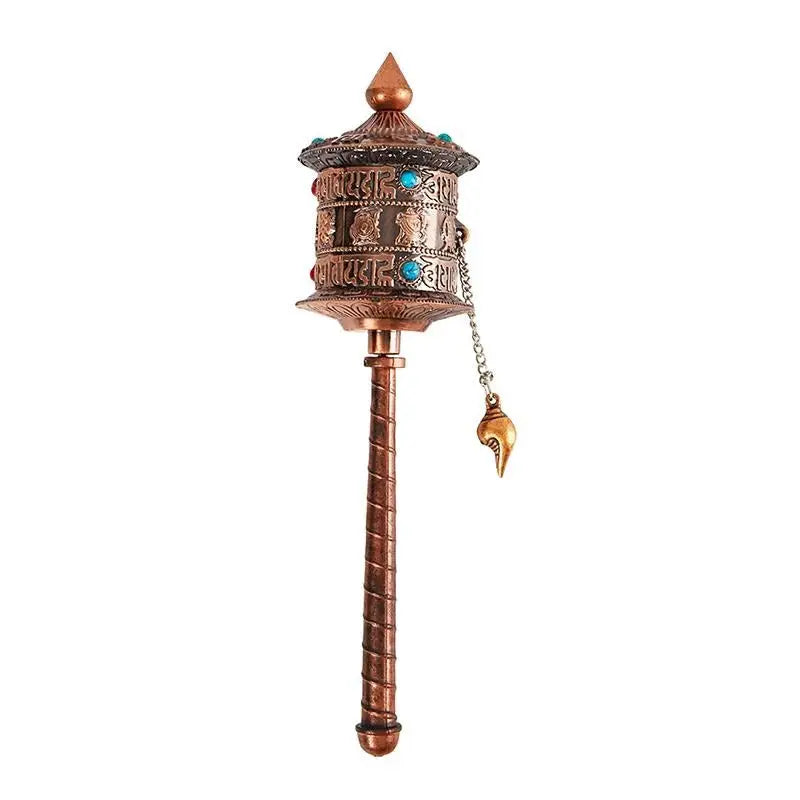 Tibetan Prayer Wheel - Handcrafted Buddhist Meditation Tool - Om Mani Padme Hum | Buddhive