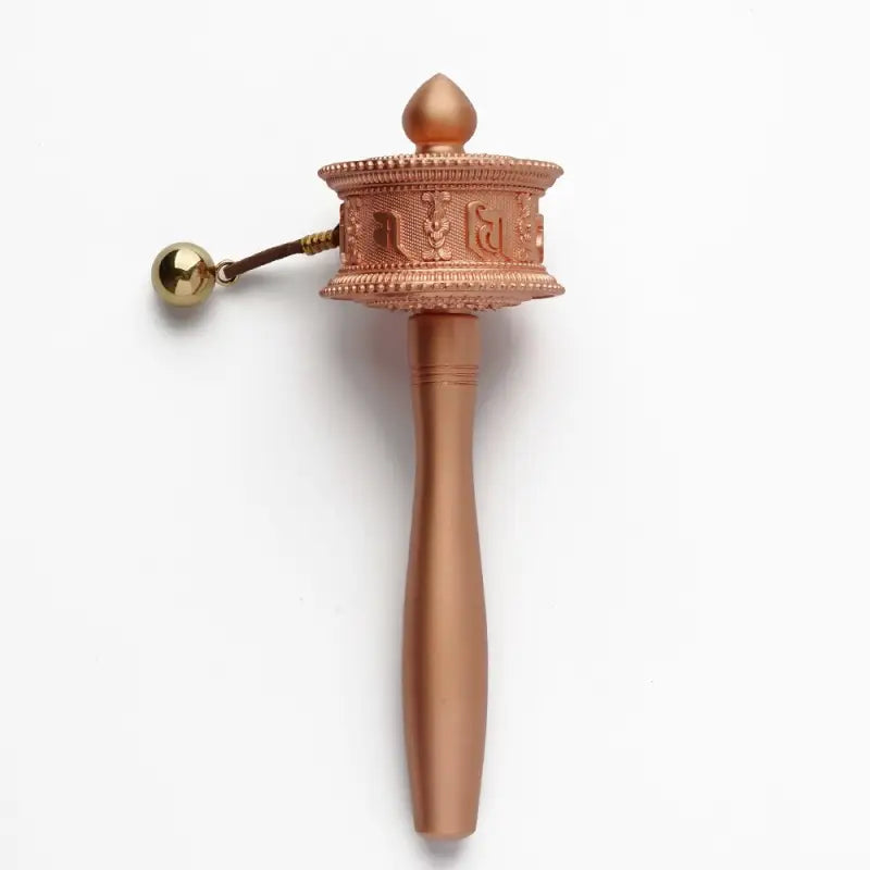 Tibetan Prayer Wheel Healing Brass Hand-Held Om Mani Padme Hum | Buddhive