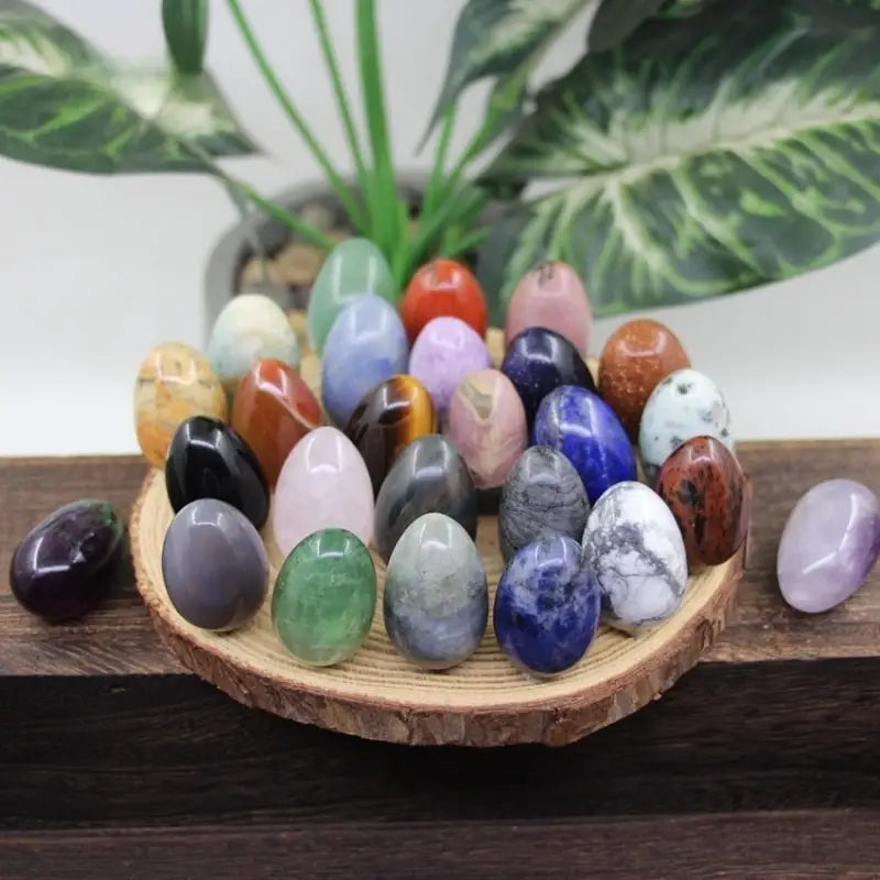 Yoni Egg Blue Goldstone - Natural Crystal Stone for Wellness & Meditation | Buddhive