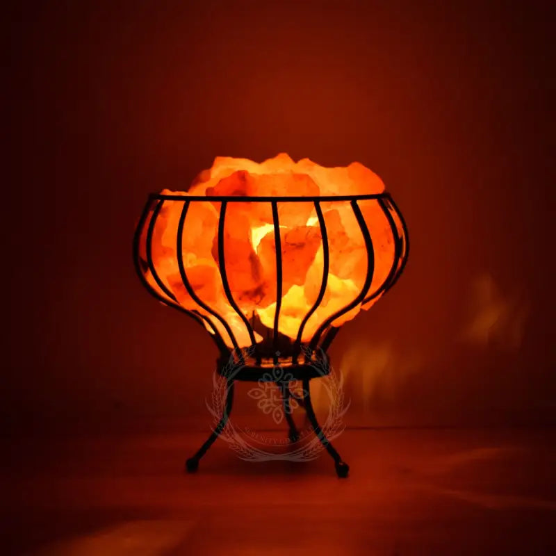 Himalayan Salt Lamp Basket - Natural Air Purifying Crystal Rock Salt - Zen Decor | Buddhive