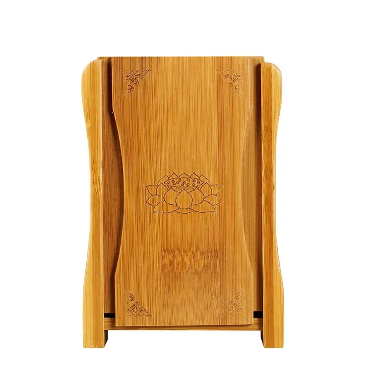 Buddhist Altar Small Wooden Shrine | Handcrafted Boxwood & Cypress Meditation Altar | Buddhive