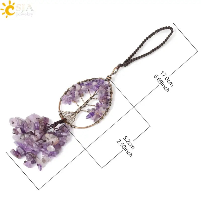 Tree of Life Keychain Silver Buddhist Symbol Charm | Spiritual Key Chain Accessory | Buddhive