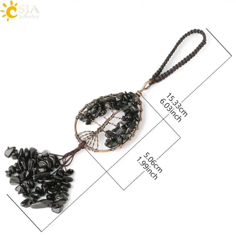 Tree of Life Keychain Silver Buddhist Symbol Charm | Spiritual Key Chain Accessory | Buddhive