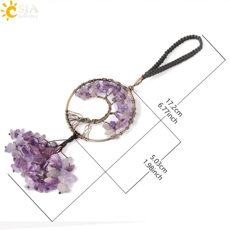 Tree of Life Keychain Silver Buddhist Symbol Charm | Spiritual Key Chain Accessory | Buddhive