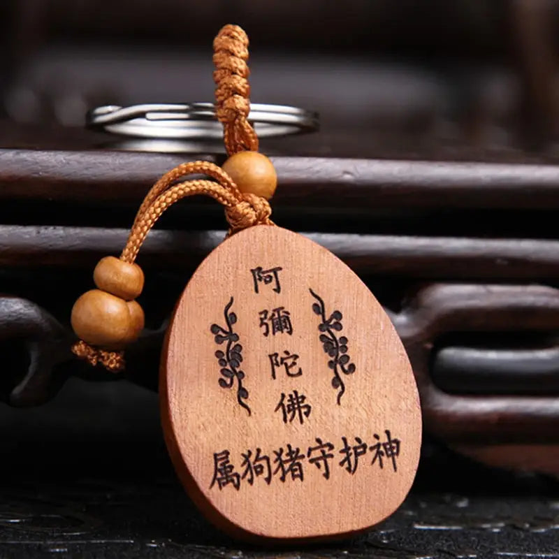Laughing Buddha Keychain Brass Good Luck Charm - Feng Shui Accessory | Buddhive