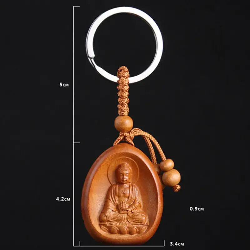 Buddha Keychain Avalokiteshvara Bodhisattva of Compassion - Meditation Accessory | Buddhive
