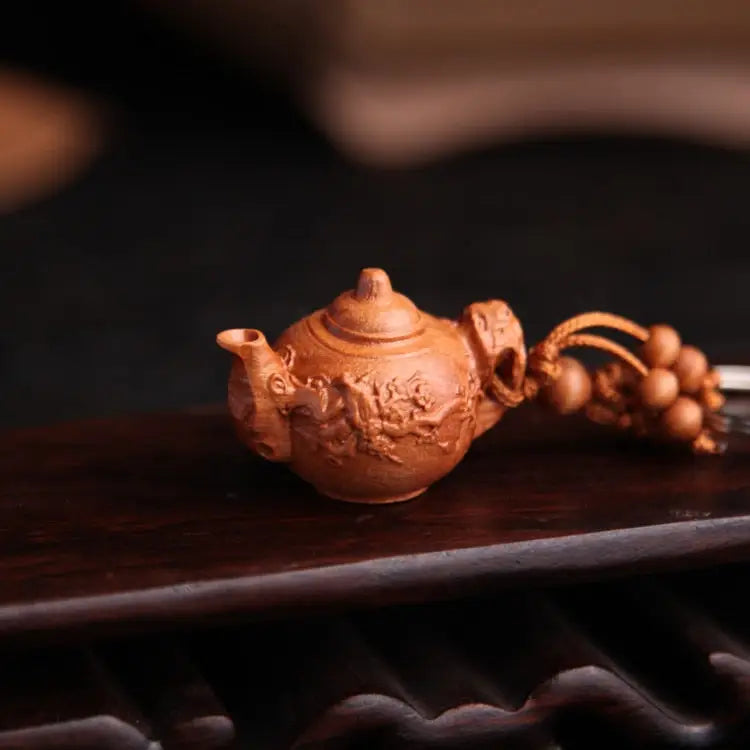 Buddha Teapot Keychain Zinc Alloy Buddhist Symbol | Buddhive