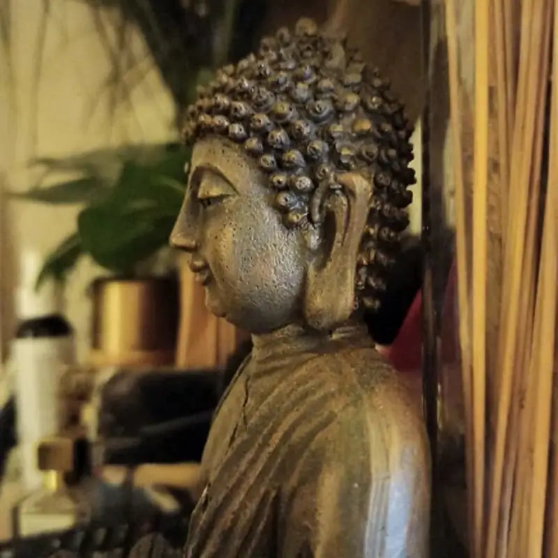 Garden Buddha Statue Outdoor Stone Finish - Serene Meditation Decor for Yard & Patio | Buddhive