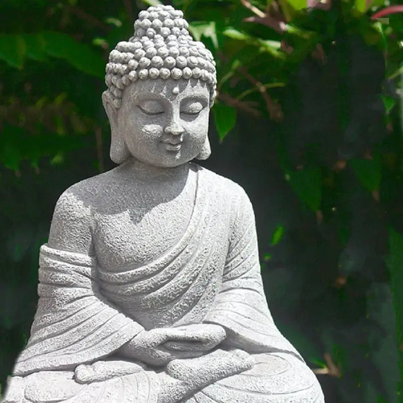 Garden Buddha Statue - Weather-Resistant Resin Thai Buddha Figurine for Outdoor Zen Decor | Buddhive