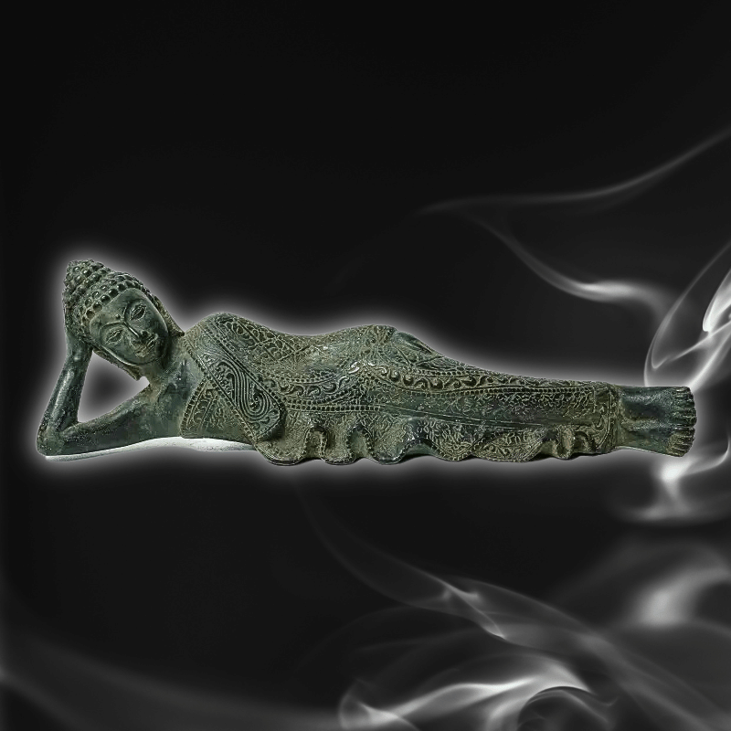 Bronze 35cm Reclining Buddha