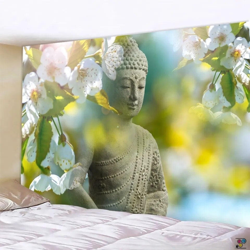 Nature Buddha tapestry