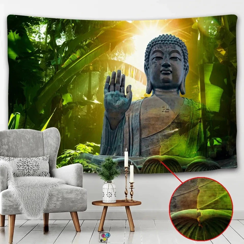 Nature Buddha tapestry