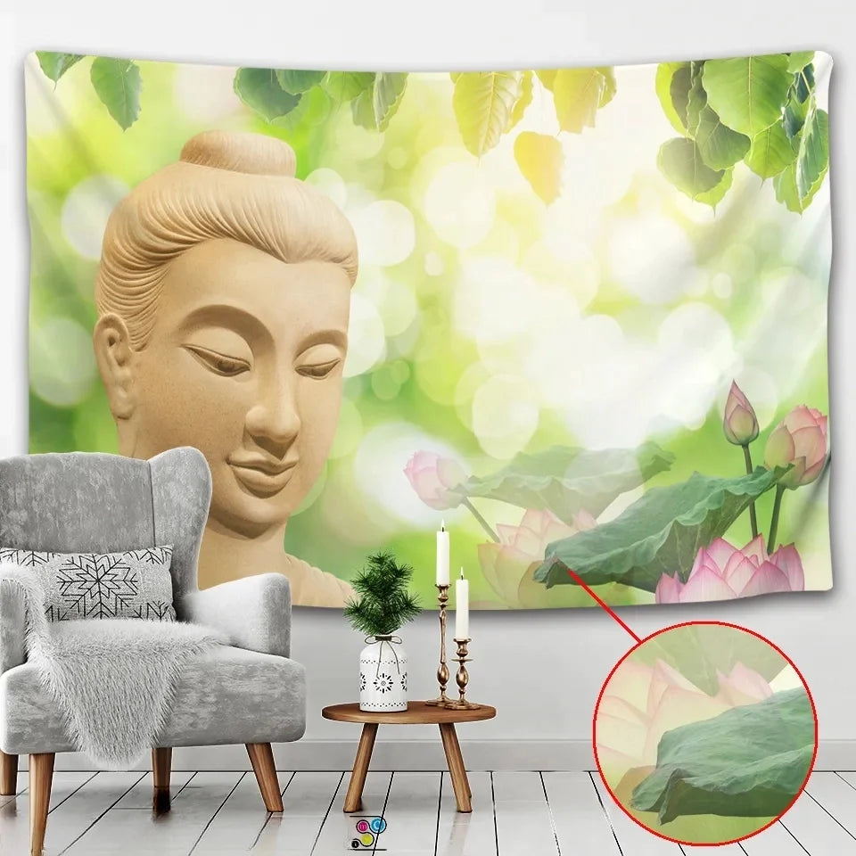 Nature Buddha tapestry