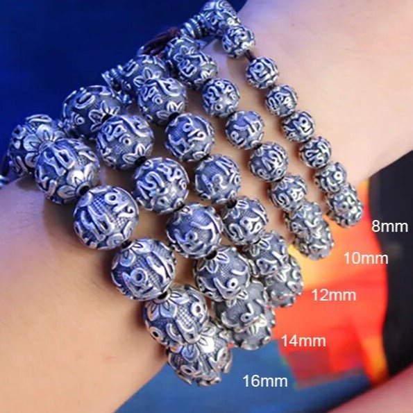 Sanskrit Mantra Bead Mala Bracelet