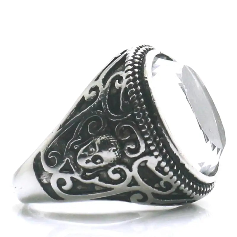 Thai Silver Buddha Ring