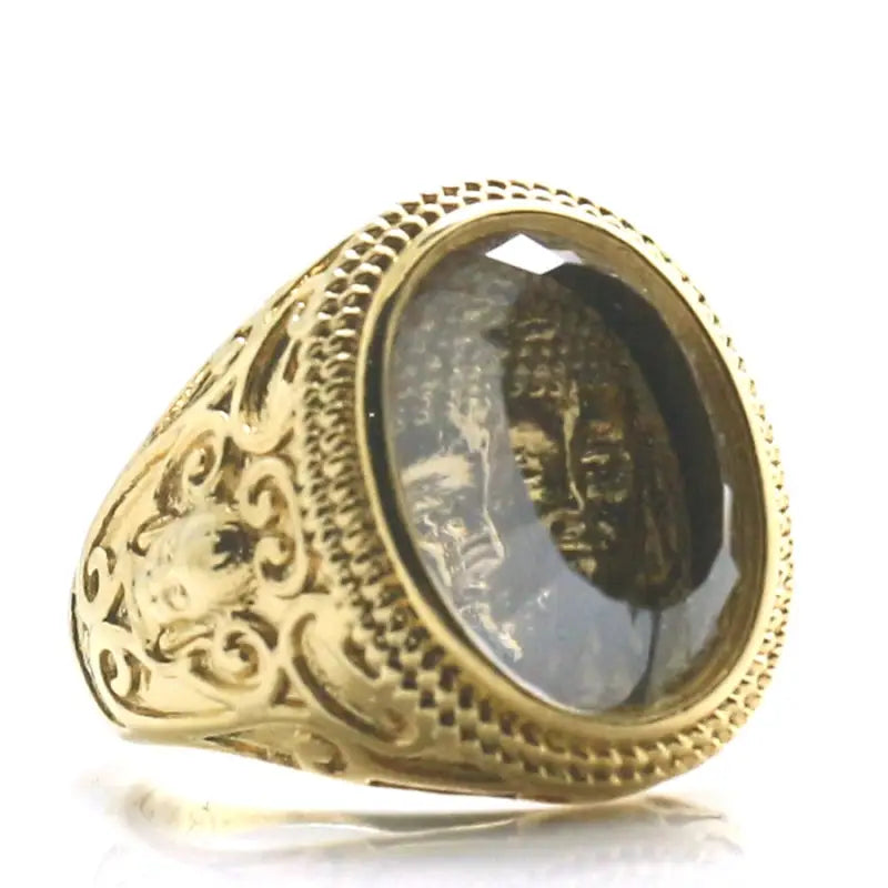 Thai Gold Buddha Ring